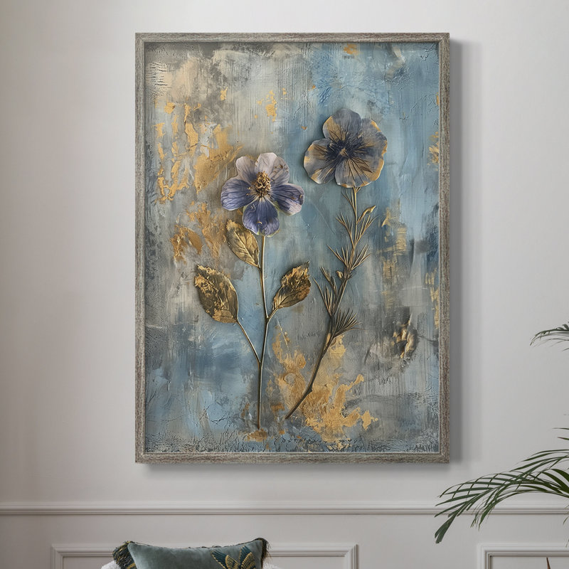 Impression encadrée FLORAL Series L - bois massif, H 21 po x l 17 po