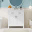 Ensemble de meuble-lavabo autoportant 30 po avec lavabo en céramique-1061618839