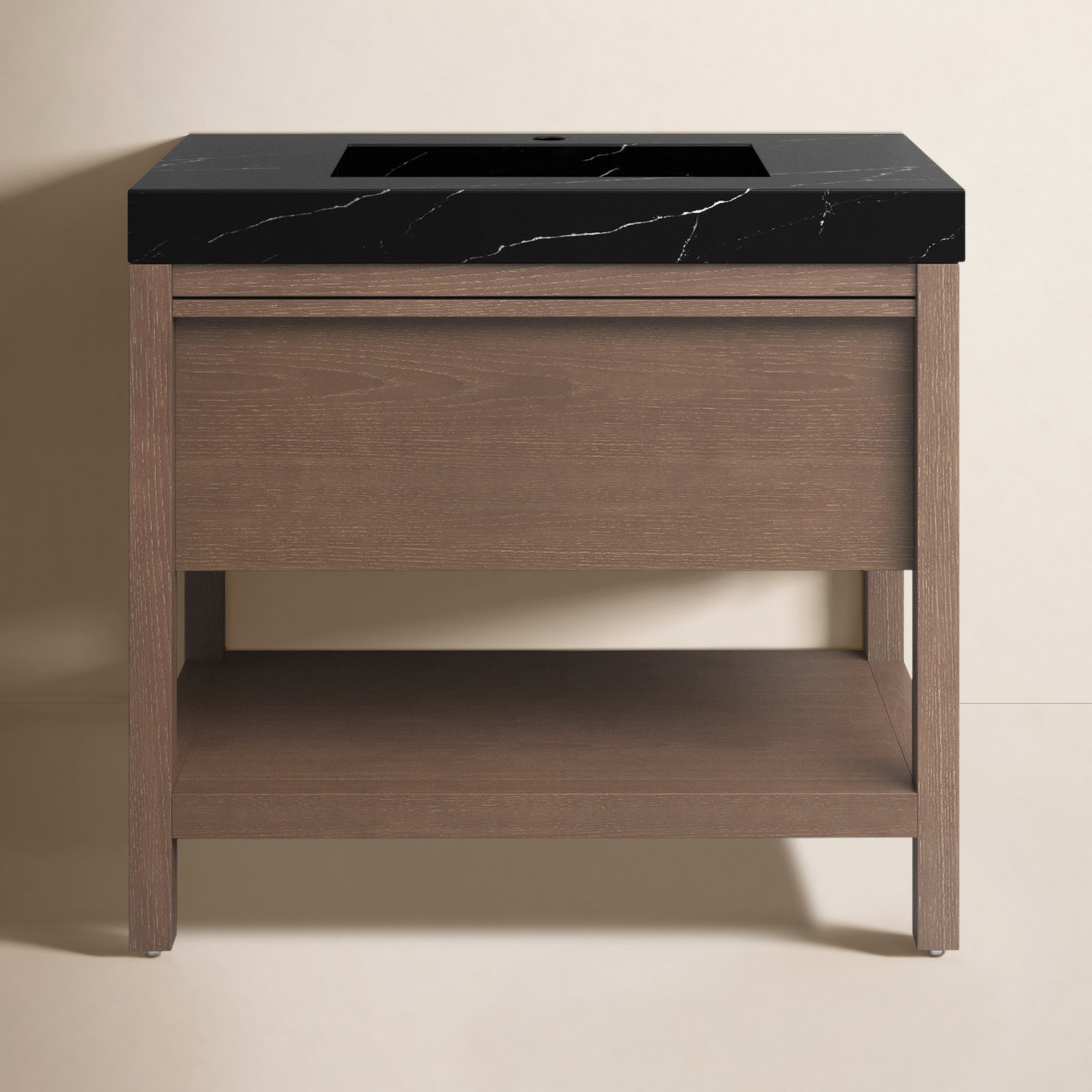 Ariane 36" Cedar Single Bathroom Vanity, Chestnut Oak