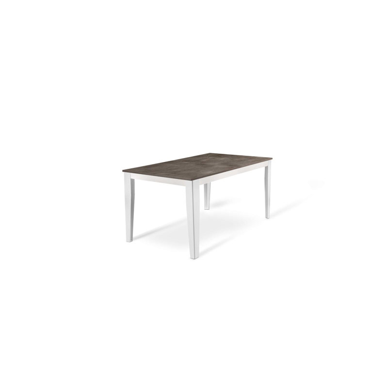 Nithilan Extendable Oak Rectangular Dining Table, Grey, White