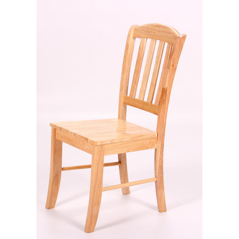 Side chair Set Surrey of Solid Wood, Natural