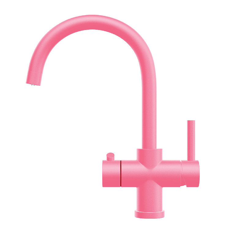 Fohen Touch Kitchen Faucet, Satin Pink