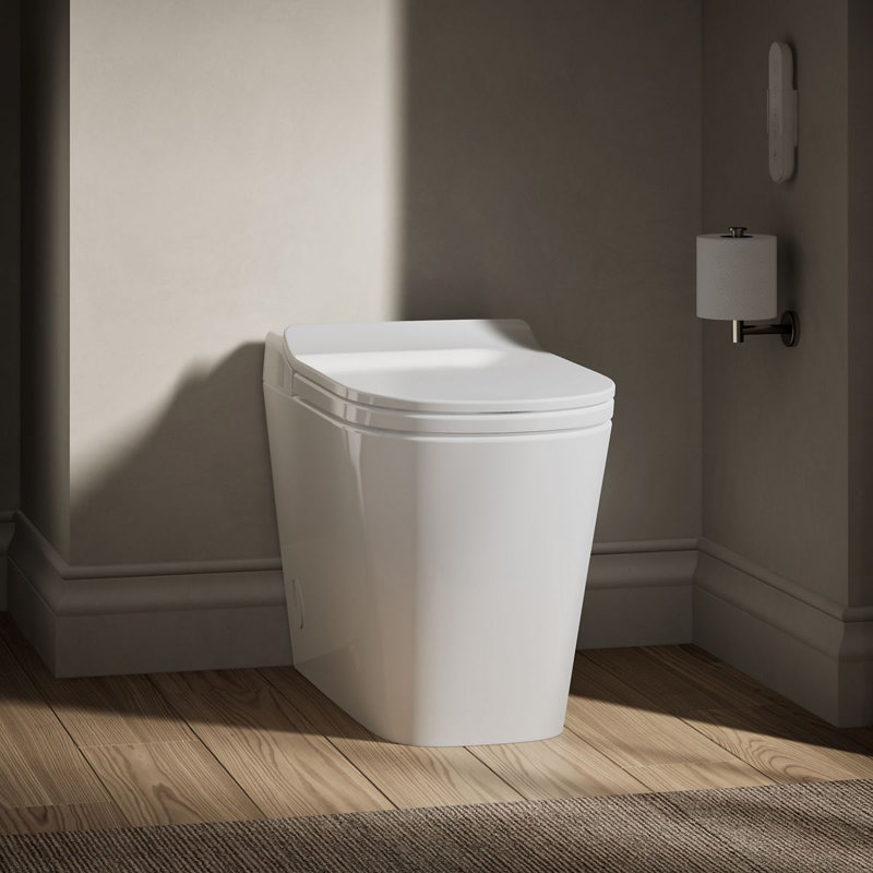 Toilette intelligente allongée une pièce à double chasse Leap ™