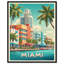 «Miami Deco I», reproduction d'art sur toile par Art Remedy-118142167-118142168