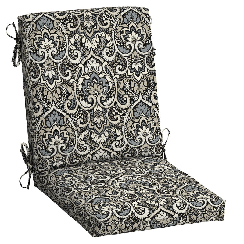 Coussin de chaise d'extérieur 3,5 po ARDEN, Noir / Neutre