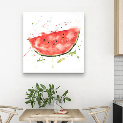 Watermelon slice - 32"x32" art on canvas