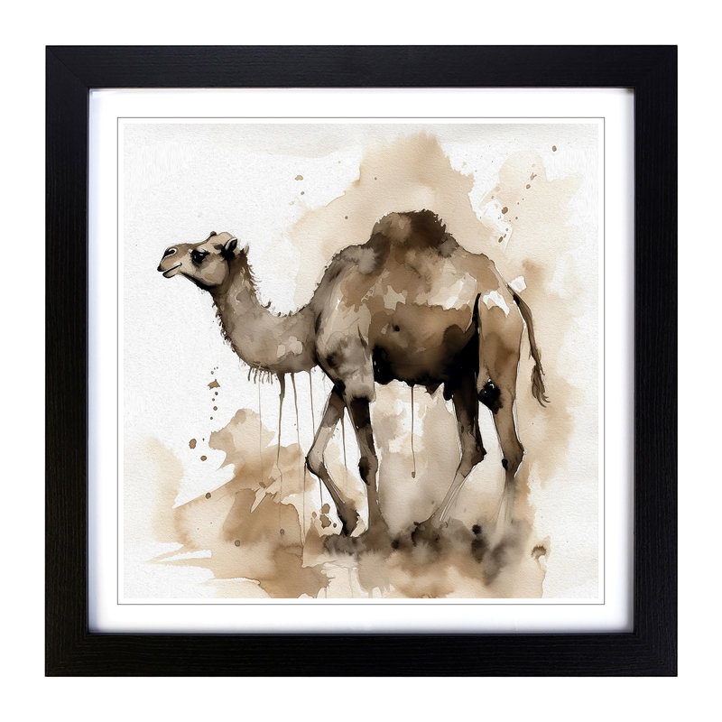 Single Picture Frame Print on Wood, Black