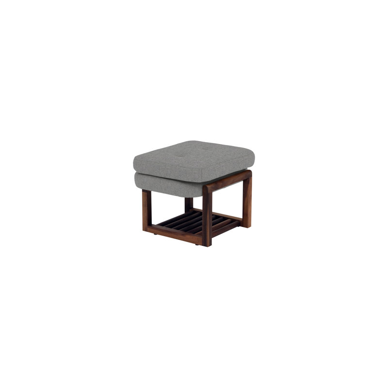Melinda Upholstered Storage Bench, 18" H x 24" W x 22" D, Heather Gray