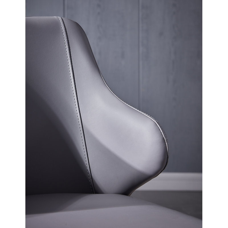 Danery 12'' H Faux Leather Upholstered Side Chair
