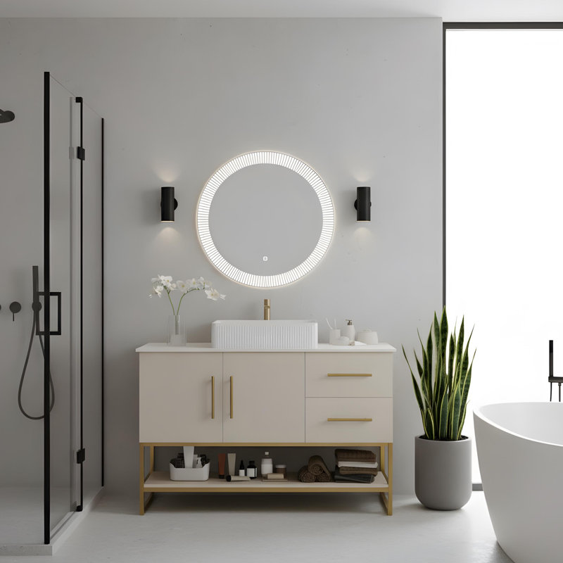 Meuble-lavabo moderne avec lavabo en céramique