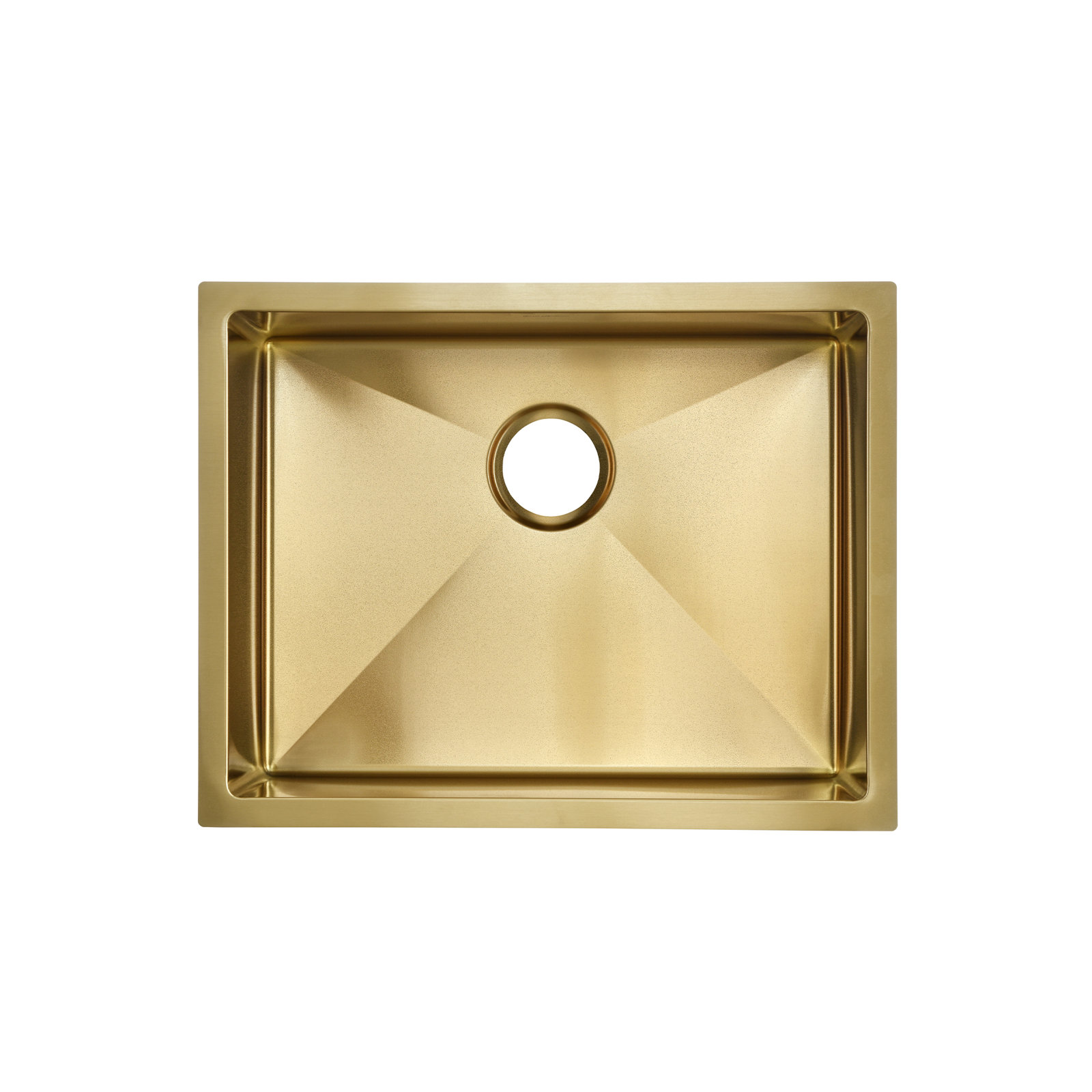 Rivage 23" Stainless Steel Undermount Sink, Gold