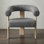 Chaise avec accoudoirs rembourrée Mamanbai