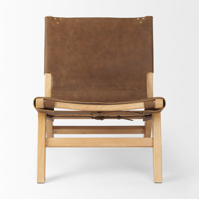Coucher Genuine Leather Slipper Chair