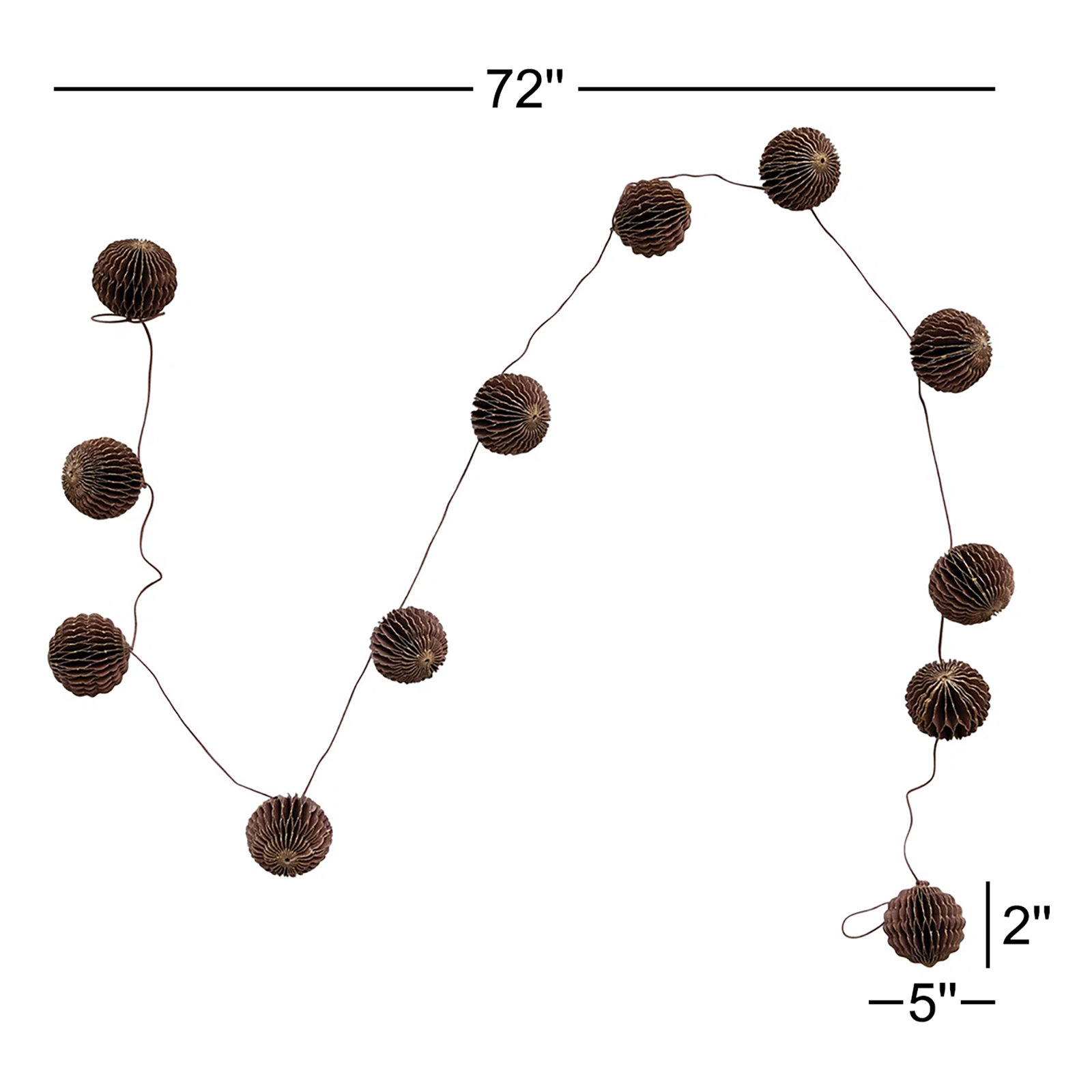 Harnadar 72'' in. Faux Garland