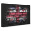 Union Jack Brick Wall Graffiti - Wrapped Canvas Print-56642103