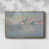 Toile avec cadre flottant or