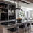 Black/Dark Brown Kitchen Island Linear Pendant