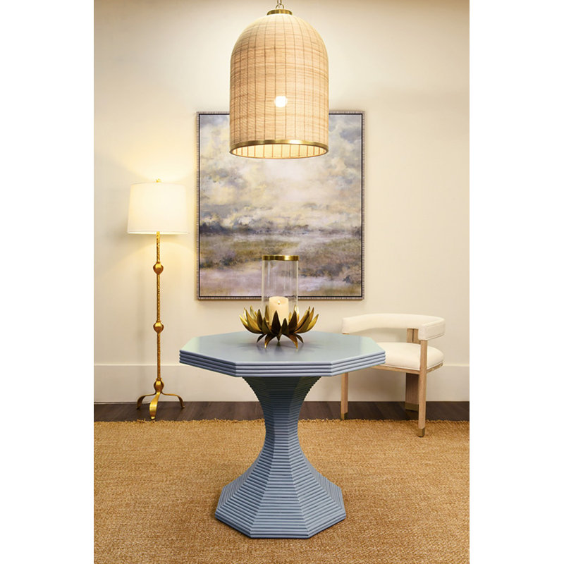 Octagonal Reeded Feature Table