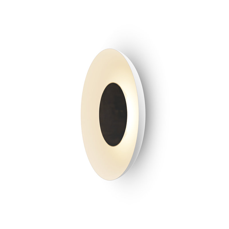Applique murale encastrée à DEL Ramen, H 3,5 po x l 24 po x P 24 po, Noir mat / blanc mat