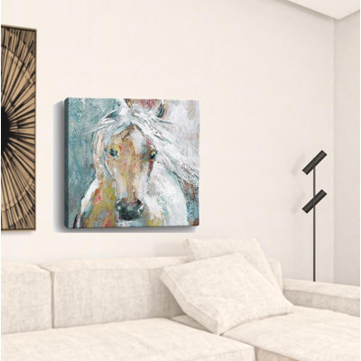 «Whimsical Horse», impression murale sans cadre