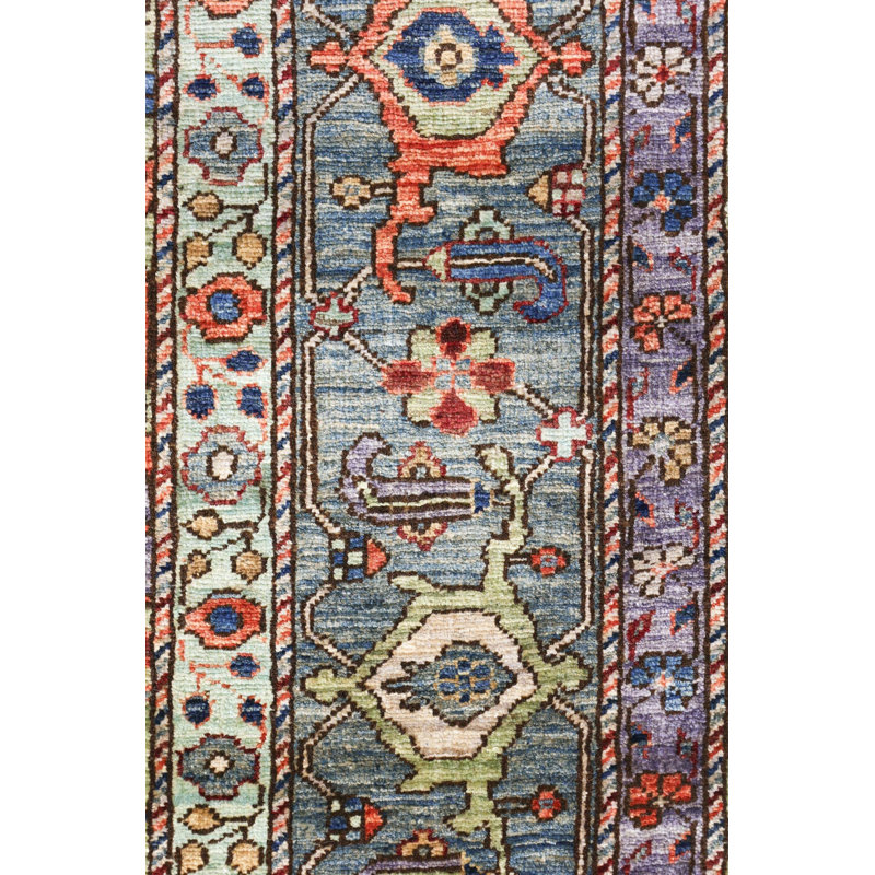 New Turkmen Afghan One-of-a-Kind Runner 6' X 17'4" Area Rug