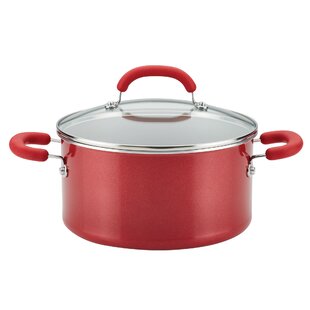 BEZIA Cooking Pot with Lid, 6 Quart Nonstick Stock Pot/Stockpot with Lid,  Non Stick 6 QT Large Capacity Induction Pot for Soup, Broth, Chili, Stew 
