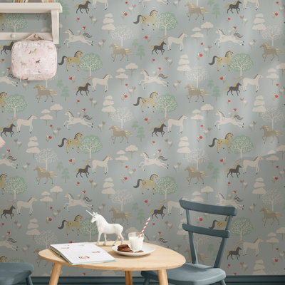 Sophie Allport Forest Ponies Witham Wallpaper