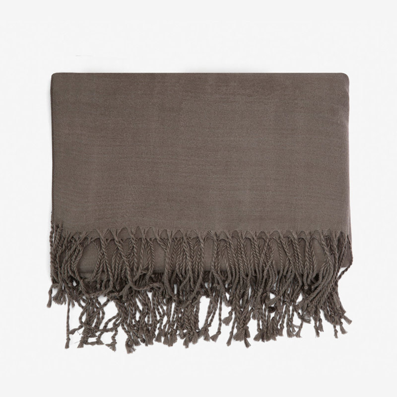 Vegan Cashmere Throw Blanket, Slate