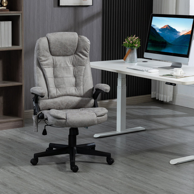 Chaise de bureau de massage vibrante à 6 points HOMcom