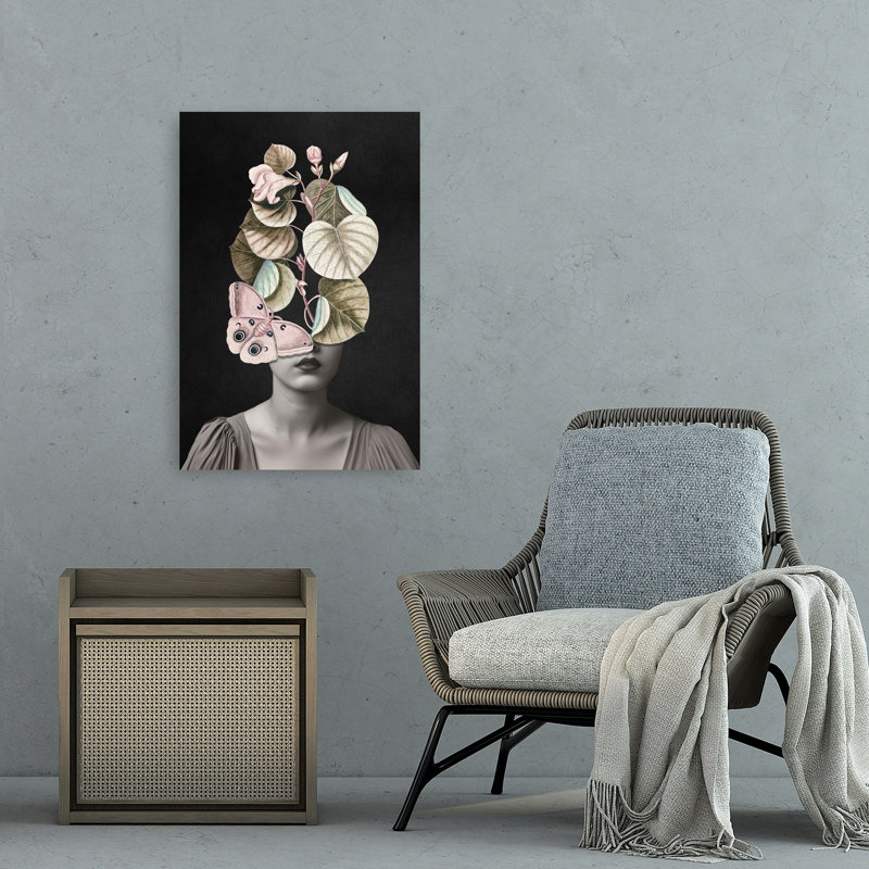 «Elegant Butterfly Botanicals», art mural papillon, H 36 po x l 24 po