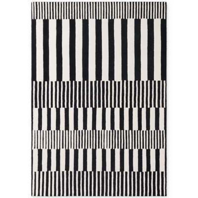 Stryve Striped Wool Hand Woven Area Rug