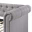 Lit de jour avec couchette en tissu gris