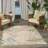 Lakesha 5'3" x 7'5" Ivory Rose Modern Rug-1551858136
