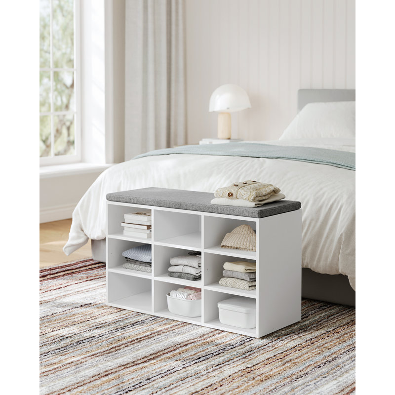 Arye 9 -Shelf Storage Cabinet, White