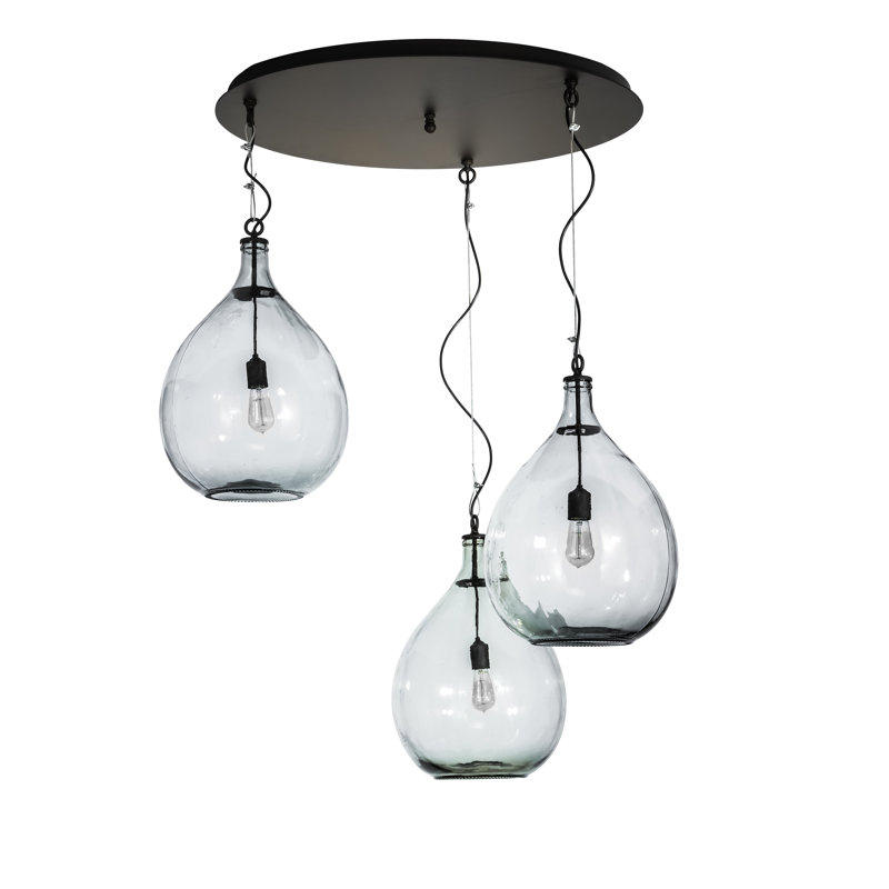 Luminaire suspendu sphère 3 lumières Euri Tanta
