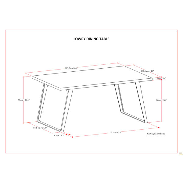 Dimensions du produit