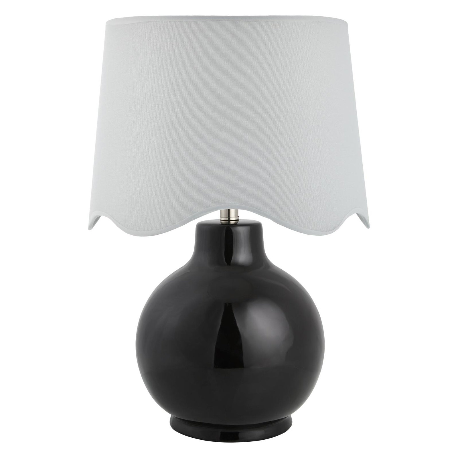 Maura Accent Table Lamp, Black, White, 22"H x 15"W x 15"D