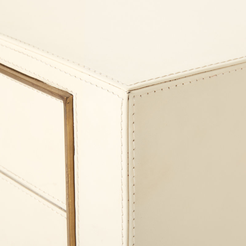 Hunter End Table, Ivory