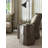 Cypress Point Everett Round Travertine End Table