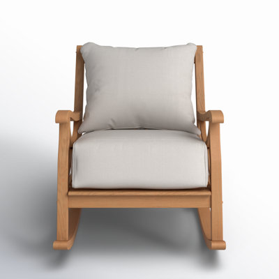 Brunswick Outdoor Teak Rocking Chair with Cushions