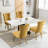 Contemporary Velvet Upholstered Dining Chairs With Golden Stainless Steel Legs, Nailhead Trim, And Solid Wood Construction, Of 2 High Handmade Base, 2-773786291-773786303