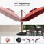 Parasol carré en porte-à-faux 10 pi Waddell-1882052562