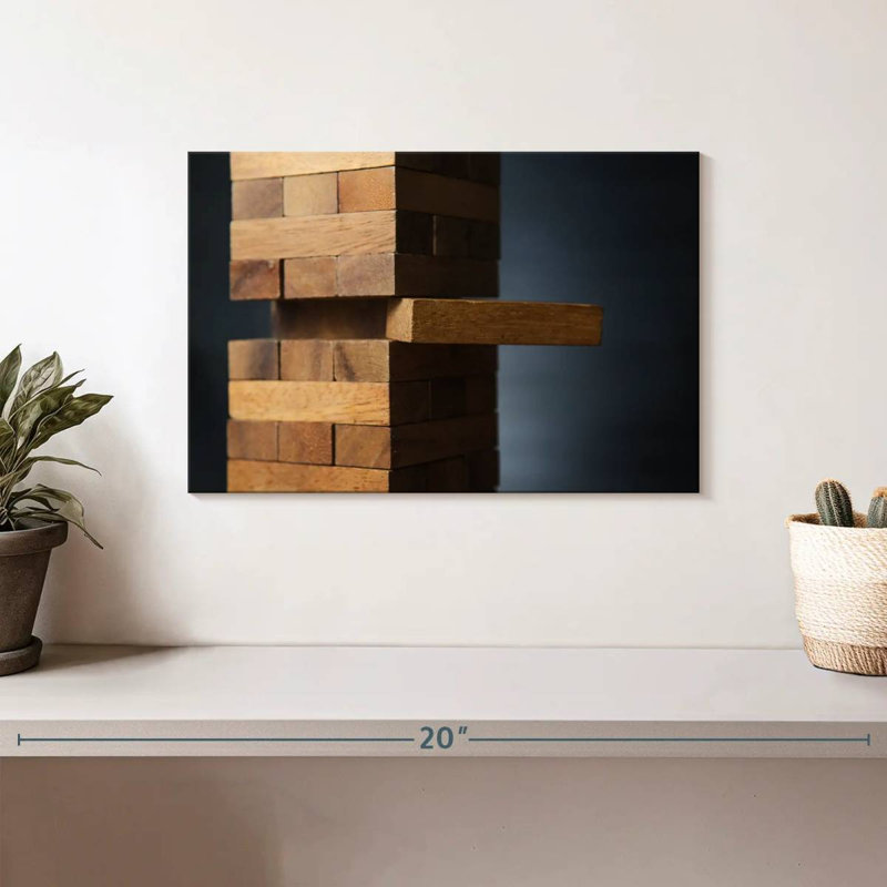 Senne Jenga Game, H 8 po x l 12 po