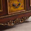 Vintage Art Hand-Painted Carved Accent Cabinet