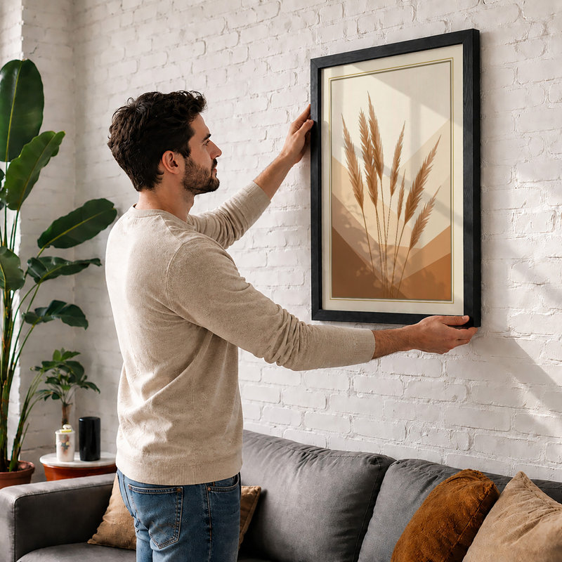 Wheat Study Botanical - Framed Print, A2 - 59.4 x 42.0 cm, Unframed