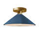 Single Light Ceramic LED Semi Flush Mount