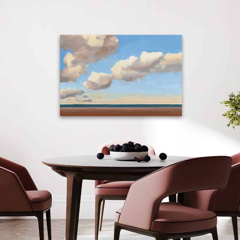 Paysage côtier et plage III, H 36 po x l 24 po