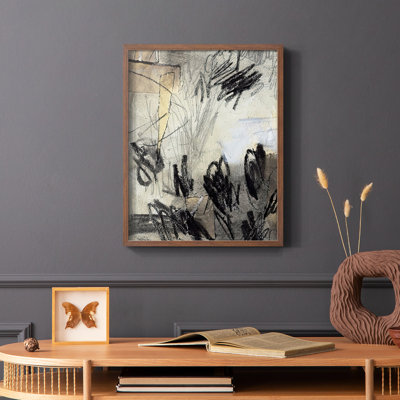 Masked Notes IV Framed Print - Solid Wood