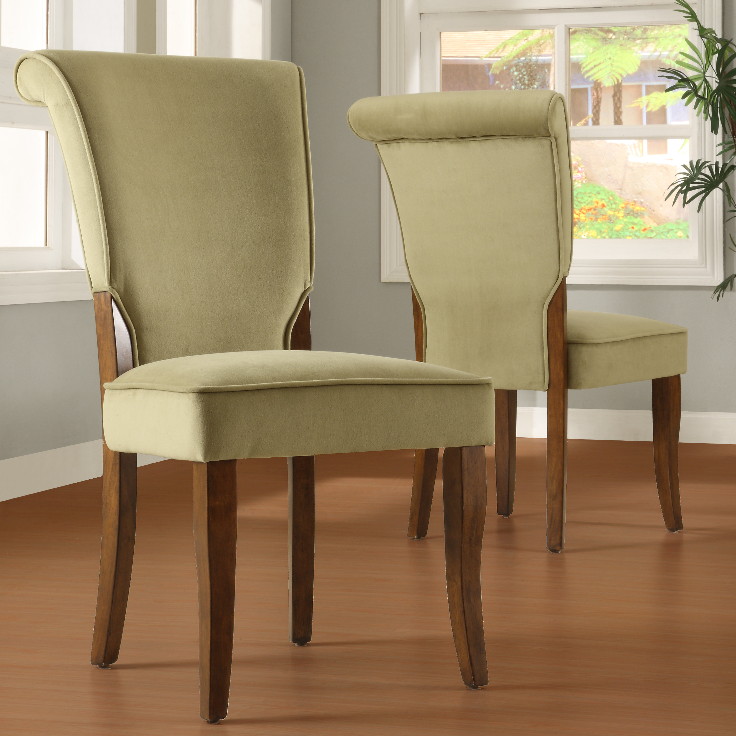 Wade Logan® Aukeem Velvet Upholstered Side Chair & Reviews Wayfair