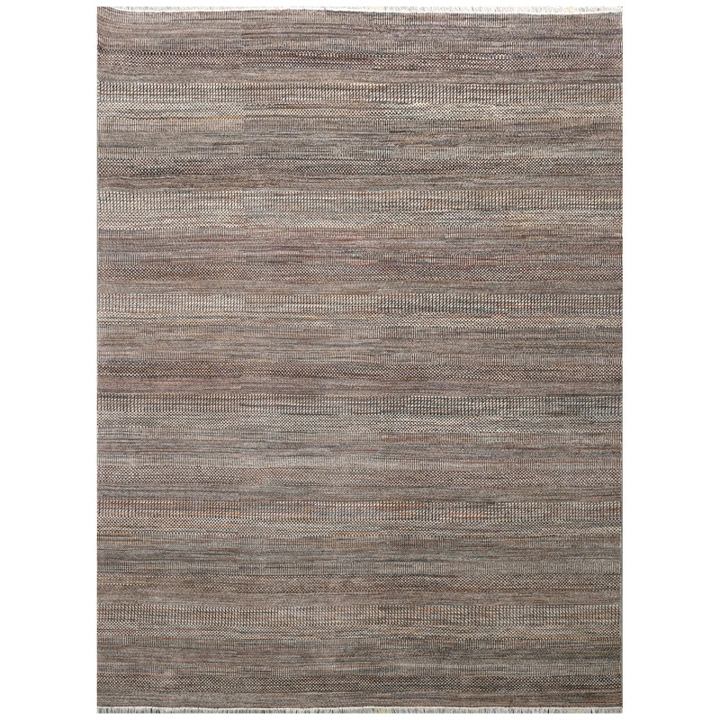 High-Quality Hand-Knotted Multi And Brown Area Rug